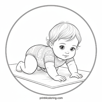My First Forward Roll: A Little Gymnast's Cozy Adventure - free printable coloring page