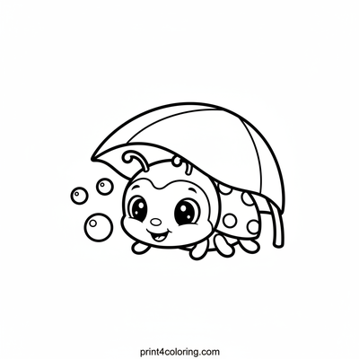 Baby Ladybug's Dewy Leaf Home