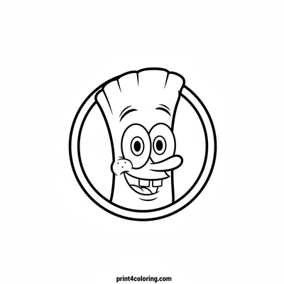 Plankton's Friendly Smile Adventure - free printable coloring page