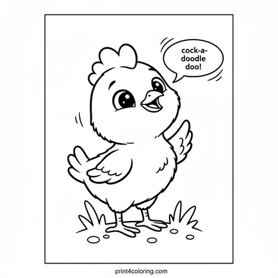 Tiny Rooster's First Morning Song