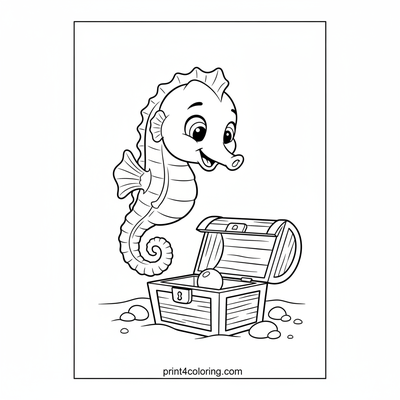 Little Seahorse's Sparkling Treasure Chest