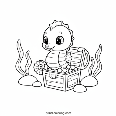 Baby Seahorse's Sparkling Treasure