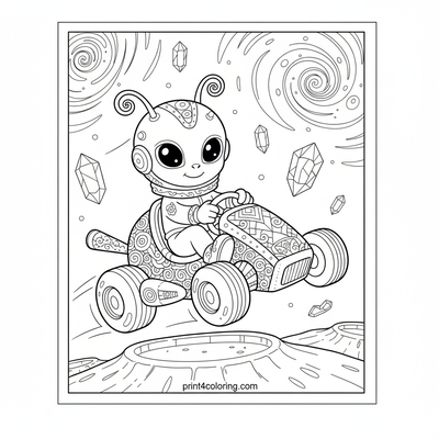 Nebula Navigator: Alien's Lunar Go-Kart Rally