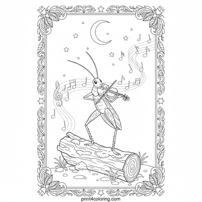 Cricket coloring pages preview