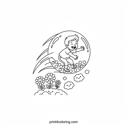 The Great Boba Bubble Adventure! - free printable coloring page