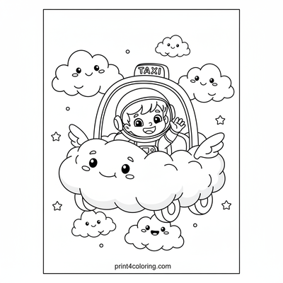 Magical Cloud Taxi Adventure