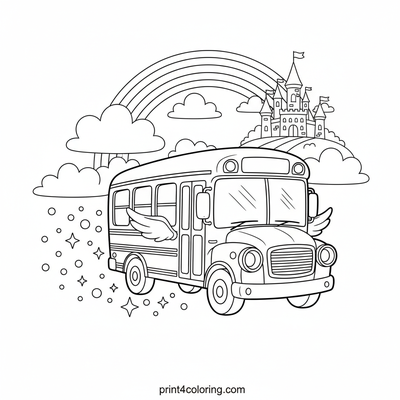 The Whimsical Flight to Castle School