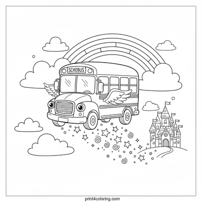 School Bus coloring pages preview