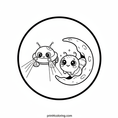 Lunar Rover's Crystal Cave Discovery - free printable coloring page