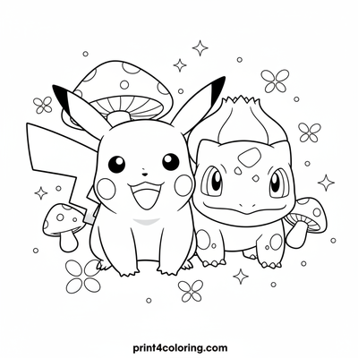 Pikachu & Bulbasaur's Magical Mushroom Glow