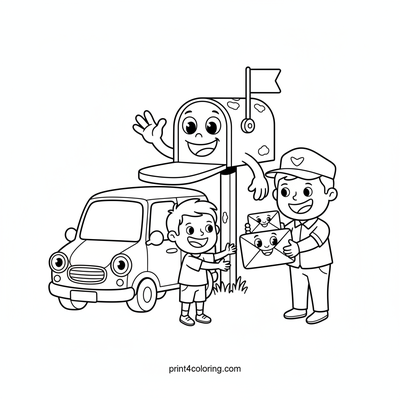 Monster Mailbox Happy Delivery