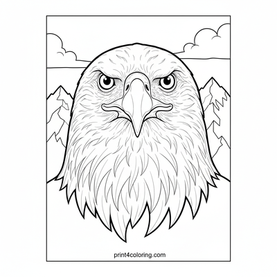 Regal Eagle: Mountain Majesty - free printable coloring page