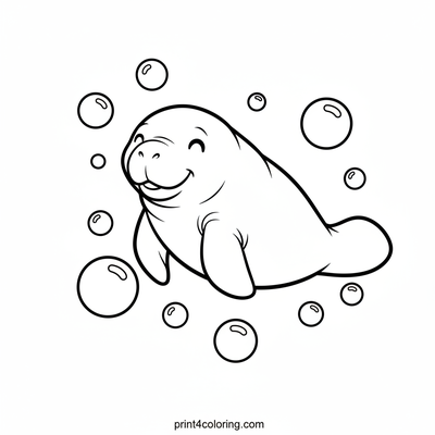 Happy Manatee's Bubbly Adventure