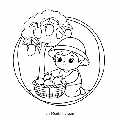 Happy Mango Harvest Day! - free printable coloring page