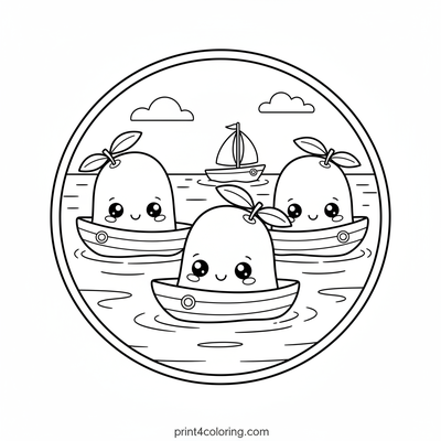 Smiling Mango Island Adventure - free printable coloring page
