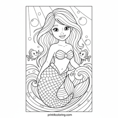 Mermaid's Magical Ocean Surf