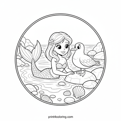 Mermaid's Secret Beach Rendezvous