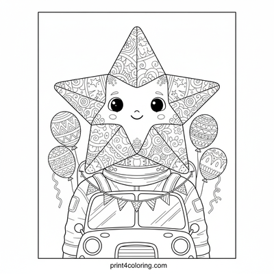 Zero-G Party Parade: Lunar Buggy Bash! - free printable coloring page