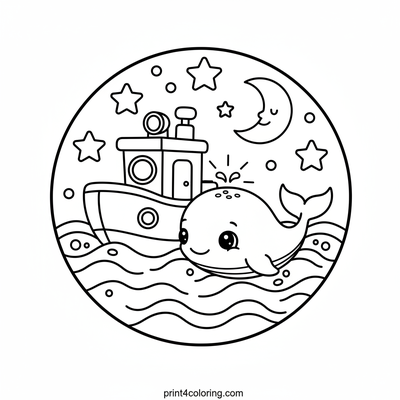 The Brave Tugboat's Starry Night Rescue