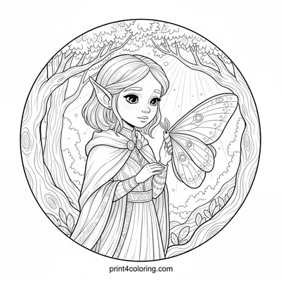 Moonlit Elf's Luminous Friend