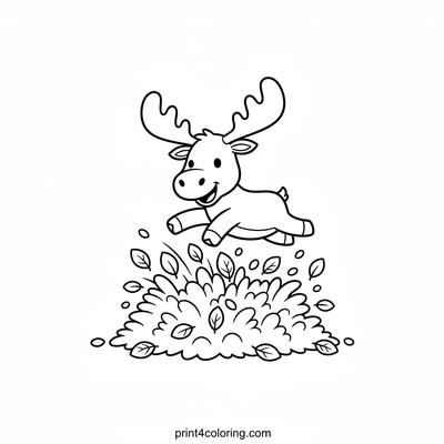 Moosey's Joyful Leaf Jump