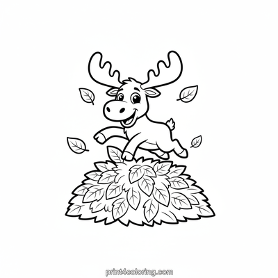 Moosey's Joyful Leaf Jump