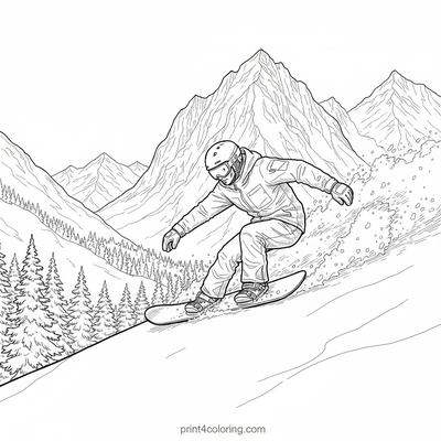 Epic Mountain Carve - free printable coloring page