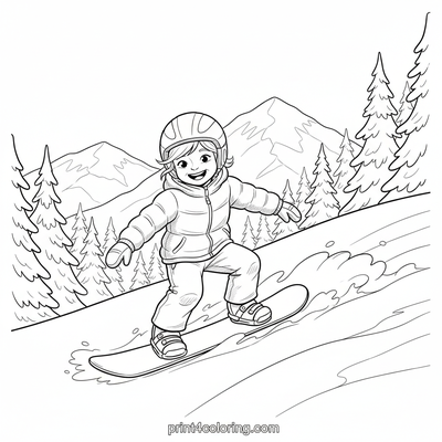 Epic Mountain Carver - free printable coloring page