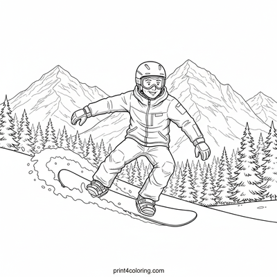 Epic Mountain Carve - free printable coloring page