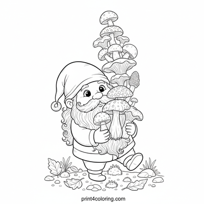Gnome's Grand Mushroom Balancing Act