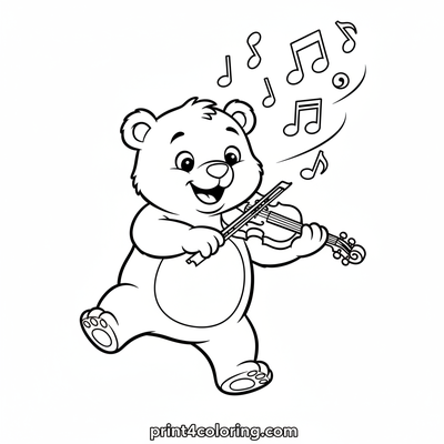 Melody Bear's First Violin Lesson