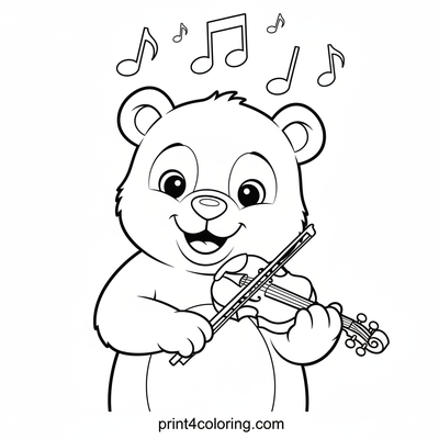 Melody Bear Cub's Violin Debut