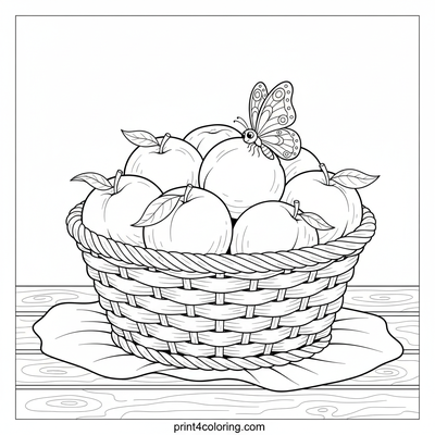 Nectarines coloring pages preview