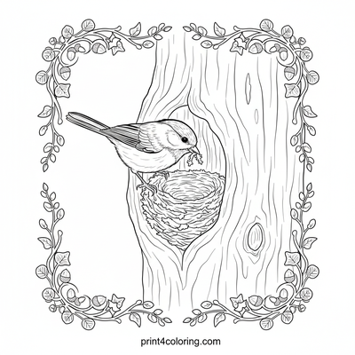 Birds coloring page preview