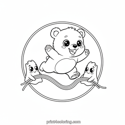 Spaghetti Skipping Extravaganza - free printable coloring page