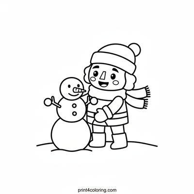 Nutcracker's Snowy Adventure - free printable coloring page