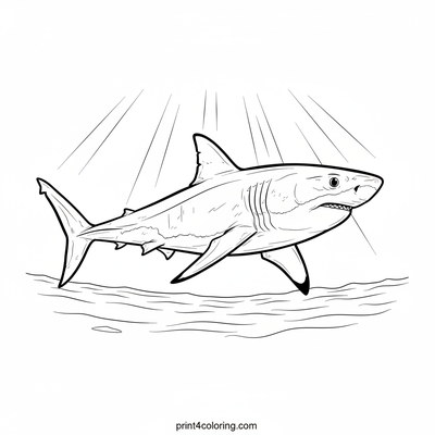 Ocean's Majestic Glider - free printable coloring page