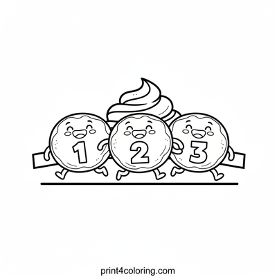 The Speedy Pancake Dash! - free printable coloring page