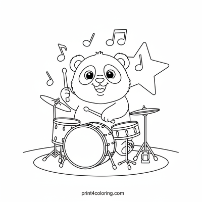 Panda's Happy Drum Solo