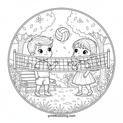 Sunny Park Volleyball Fun