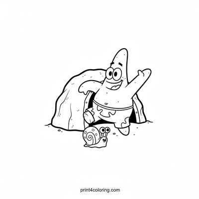 Patrick's Rock Home Welcome! - free printable coloring page