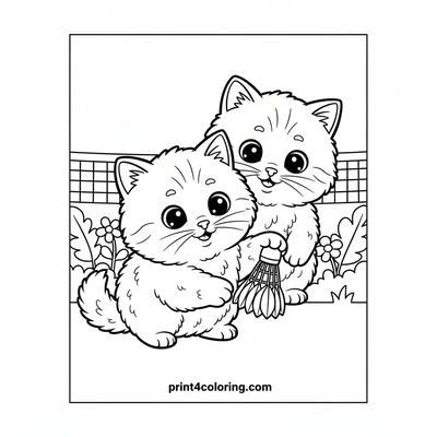 Pawsome Garden Game - free printable coloring page
