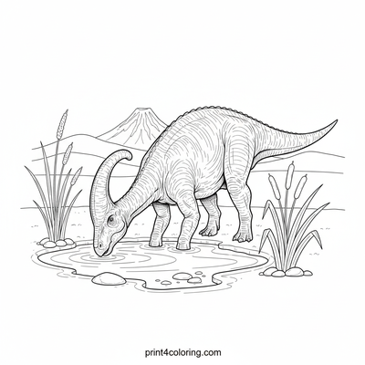 Peaceful Parasaurolophus Oasis