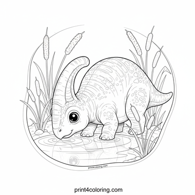 Dinosaurs coloring page preview
