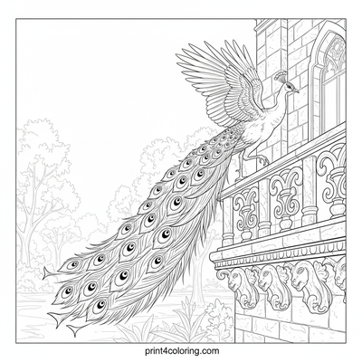 Regal Peacock's Palace Perch