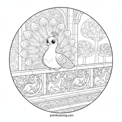 Regal Peacock's Palace Perch