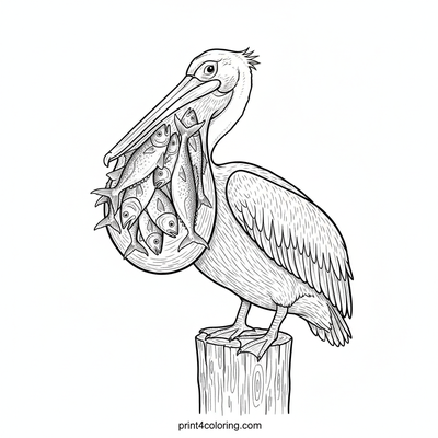 The Satisfied Pelican's Epic Catch