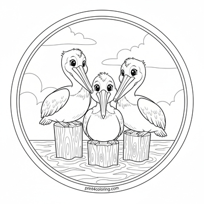 Pelicans on the Old Fishing Pier: A Coastal Gathering