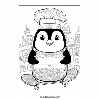 Chef Percy's Pizza Delivery Dash - free printable coloring page