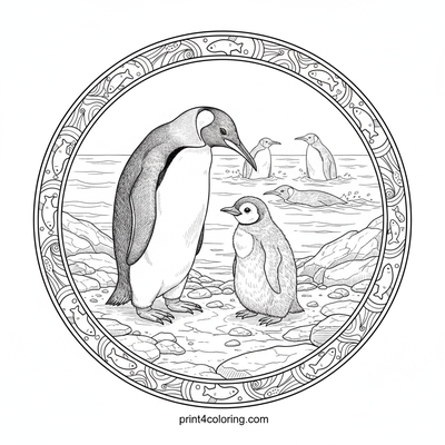 King Penguin Shoreline Serenity